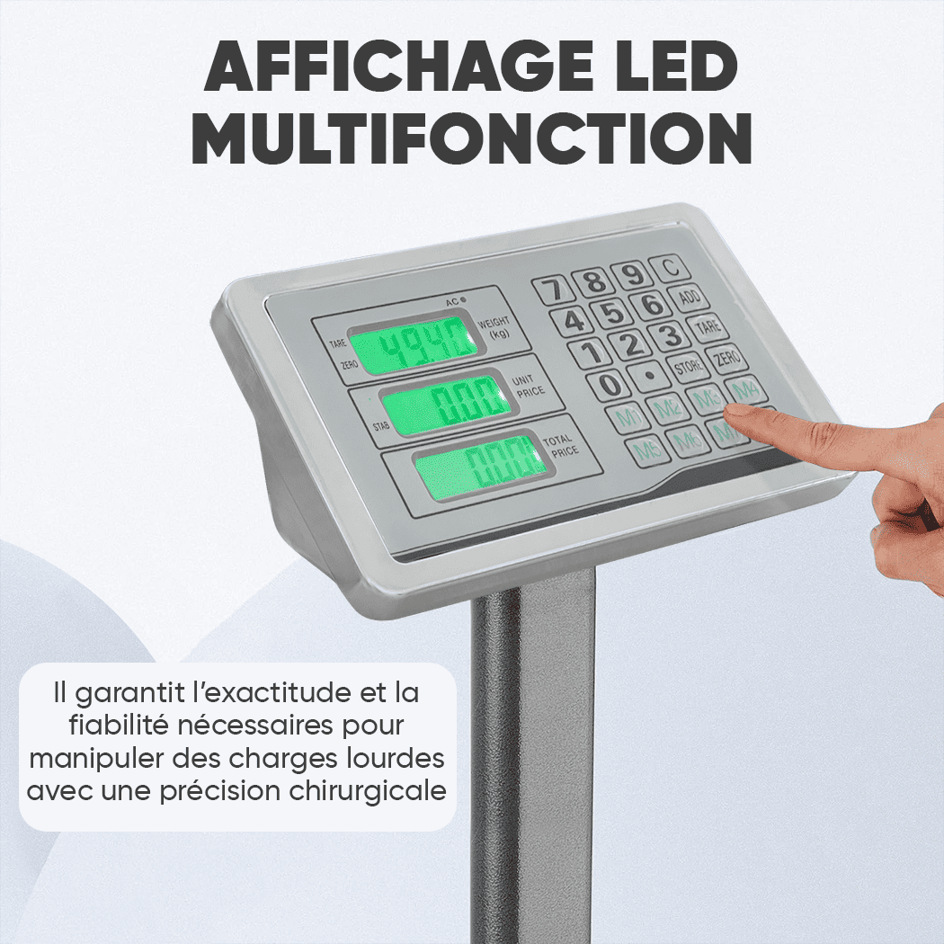 Balance industrielle 150 kg professionnelle à haute précision avec écran LED