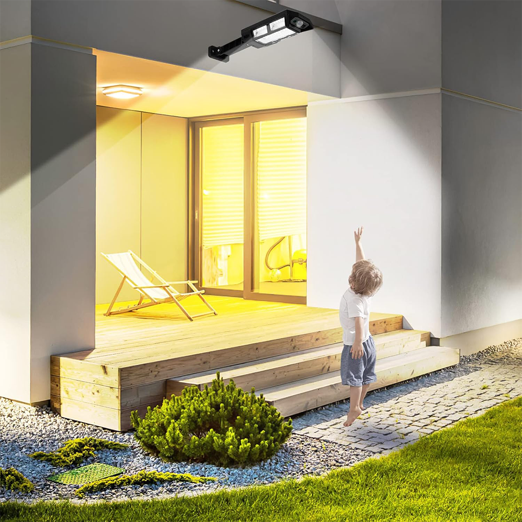 Lampe solaire PP-902T, capteur de mouvement, télécommande, 43 LED