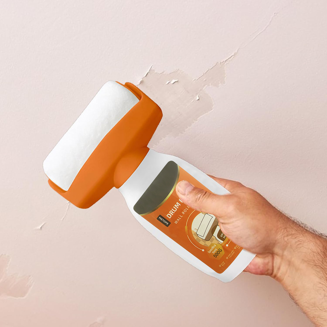 Rouleau Peinture Mur 500g Blanc 2 en 1 pour Retouche Peinture à l'Eau