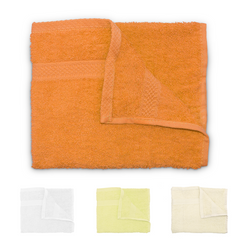 Ensemble de 8 serviettes : 4 pour le visage et 4 invités, en pur coton
