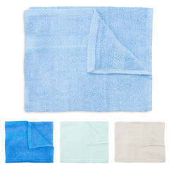 Ensemble de 8 serviettes : 4 pour le visage et 4 invités, en pur coton