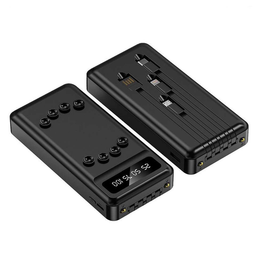 Powerbank 58000mAh Chargeur Rapide Portable avec 4 Câbles Inclus USB