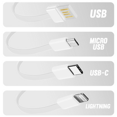 Powerbank 58000mAh Chargeur Rapide Portable avec 4 Câbles Inclus USB