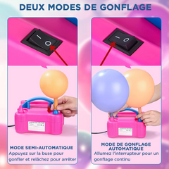Gonfleur de Ballons Électrique Pompe pour Fêtes avec Deux Modes Portable