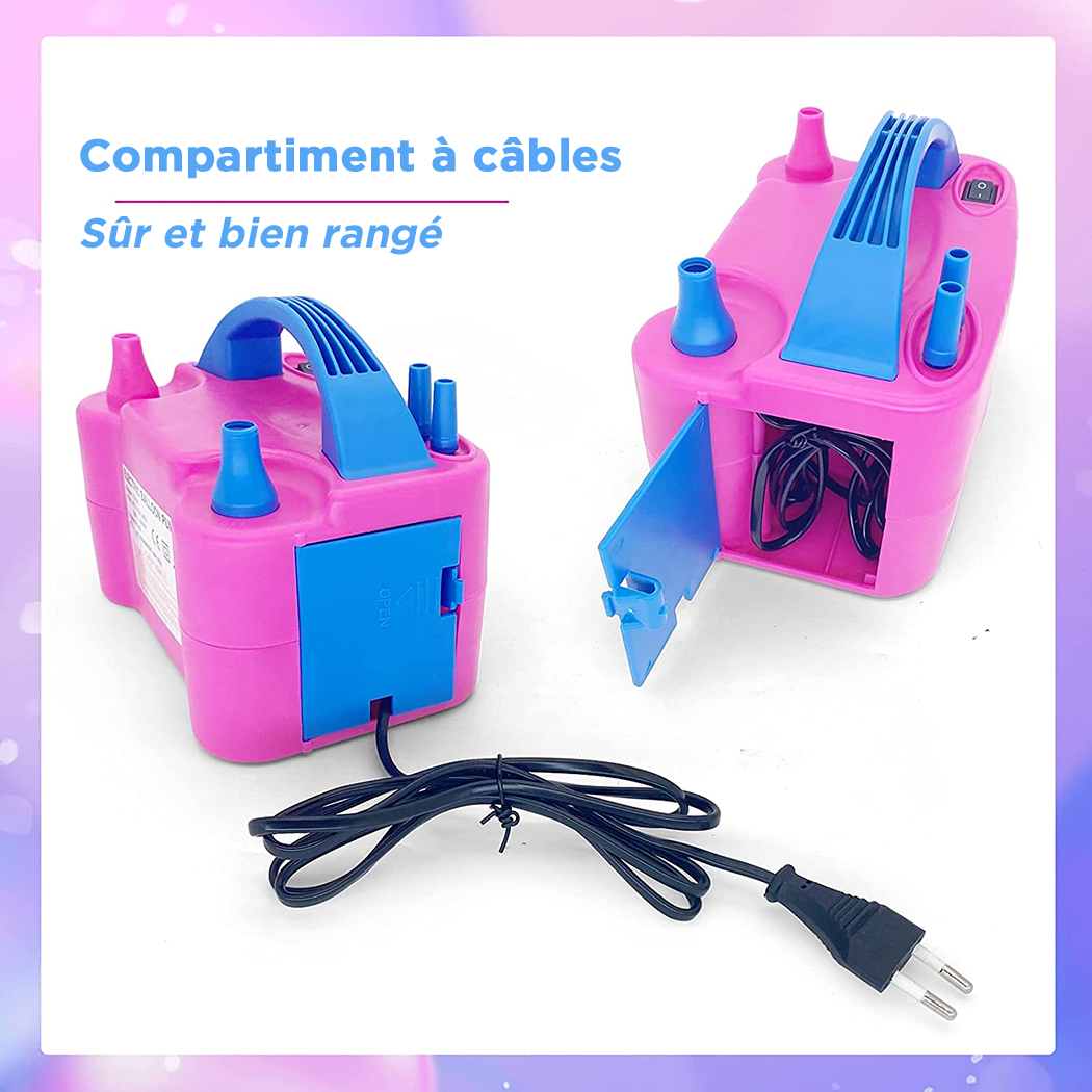 Gonfleur de Ballons Électrique Pompe pour Fêtes avec Deux Modes Portable
