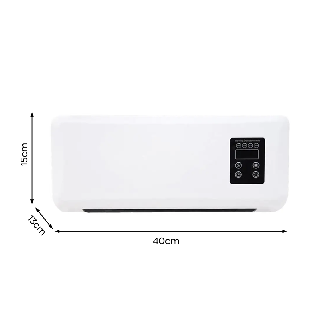 Radiateur Électrique Mural 2200W Chauffage de Salle de Bain avec Télécommande