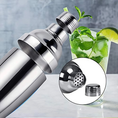 Set de Cocktail 8 Pièces Shaker en Acier 750ml Kit de Barman Professionnel