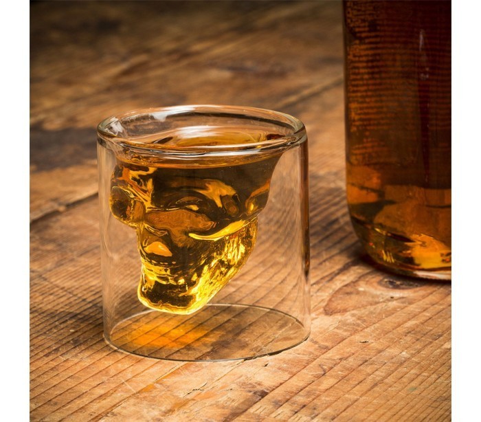 Kit 2 verres - crâne - tete de mort - boisson apéritif - Skull of doom