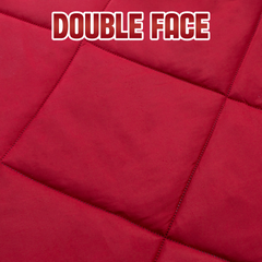 Couette Double en Tissu Velours TARTAN Duvet Hiver de Noël