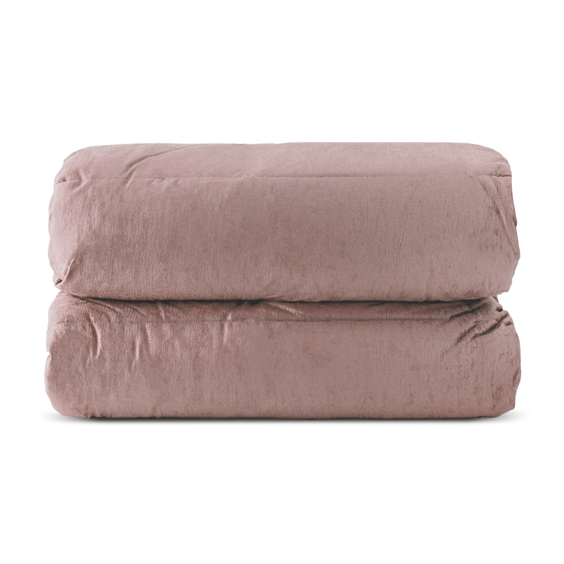 Couette Matrimoniale Velours Duvet Double Face Uni avec Housse de Tête