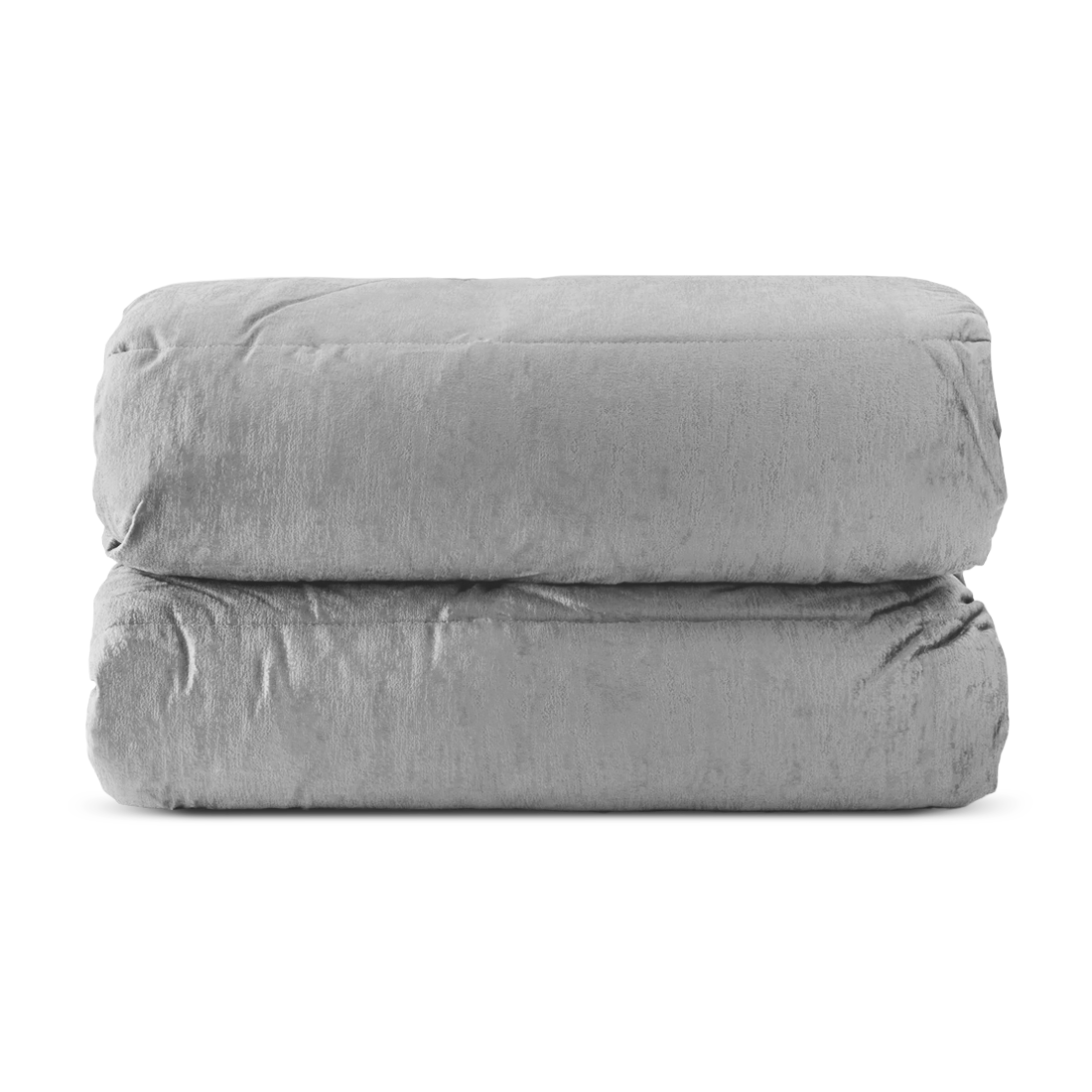 Couette Matrimoniale Velours Duvet Double Face Uni avec Housse de Tête