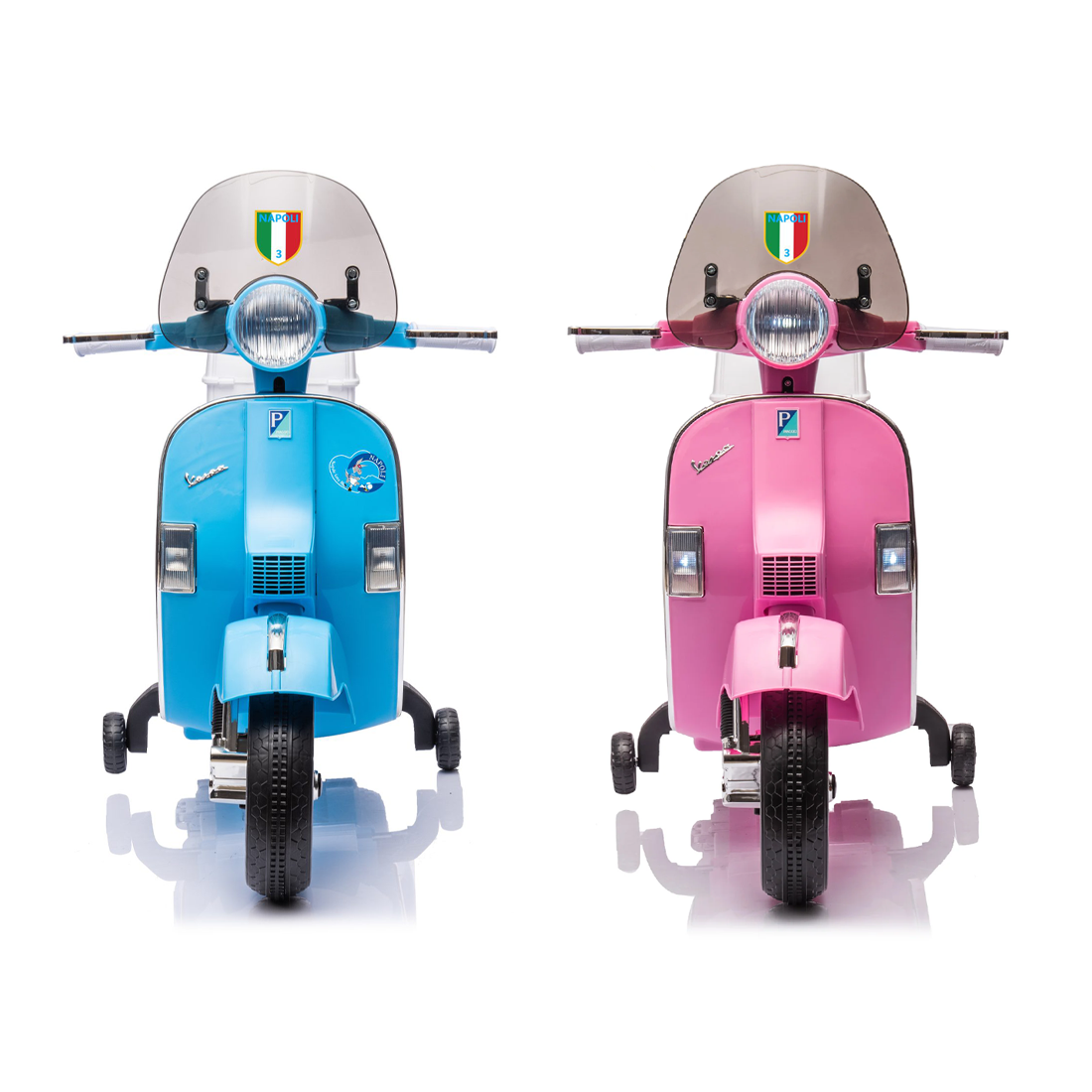 Moto Électrique Scooter pour Enfants LT960 Vespa PX150 Full Napoli avec Top Case