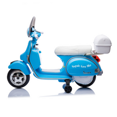 Moto Électrique Scooter pour Enfants LT960 Vespa PX150 Full Napoli avec Top Case