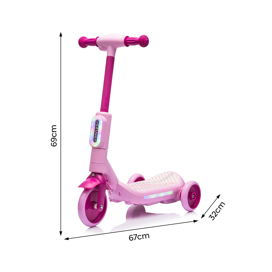 Trottinette Électrique Enfants LT983 Deluxe à 3 Roues avec Lumières RGB