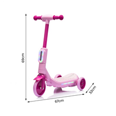 Trottinette Électrique Enfants LT983 Deluxe à 3 Roues avec Lumières RGB
