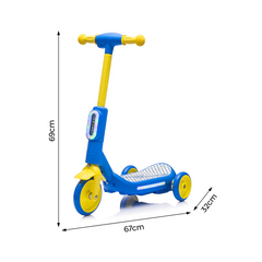 Trottinette Électrique Enfants LT983 Deluxe à 3 Roues avec Lumières RGB