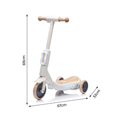 Trottinette Électrique Enfants LT983 Deluxe à 3 Roues avec Lumières RGB