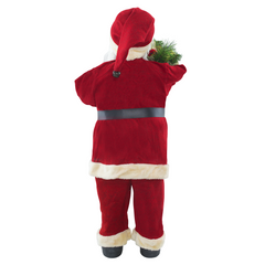 Père Noël Costume Rouge et Crème 144411 Décoration de Noël Ornement de 90H cm