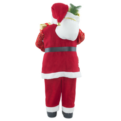 Père Noël en Habit Rouge avec Paillettes 144416 Décoration de Noël 90H cm