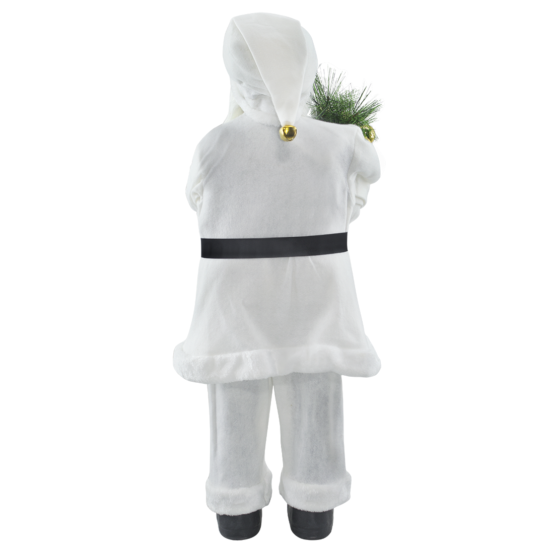 Père Noël en Habit Blanc 144506 Décoration de Noël 90H cm.