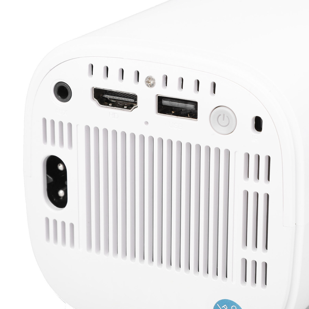 Projecteur 4K Ultra HD portable Wi-Fi, rotation 180° et haut-parleurs Hi-Fi