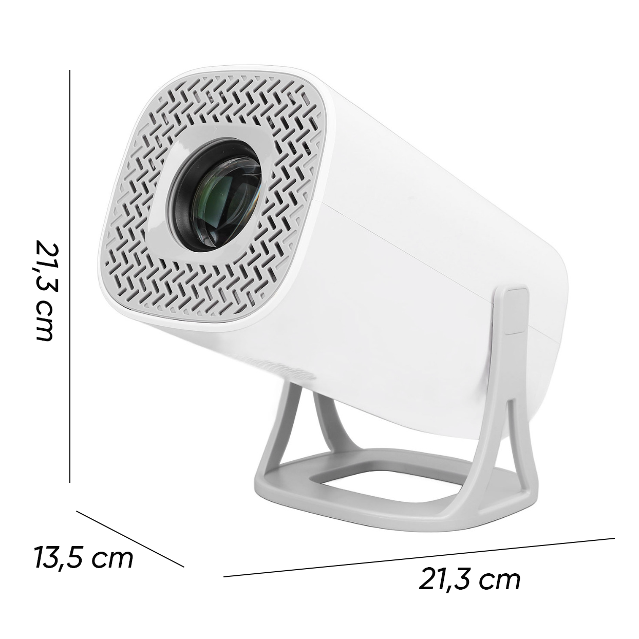 Projecteur 4K Ultra HD portable Wi-Fi, rotation 180° et haut-parleurs Hi-Fi