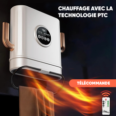 Convecteur électrique 2600W Chauffage portable Fonction chaleur et ventilation