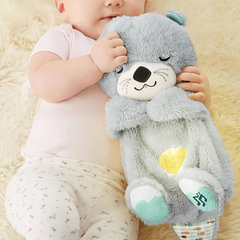 Peluche Loutre Respirant avec Musique et Lumières Apaisantes pour Bébés