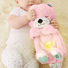 Peluche Loutre Respirant avec Musique et Lumières Apaisantes pour Bébés