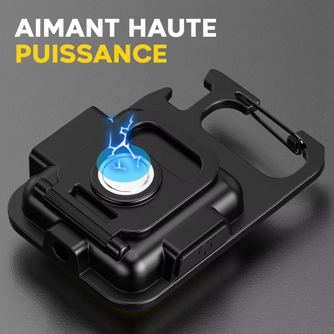 Mini Lampe LED Porte-Clés Multifonction avec Aimant et Décapsuleur