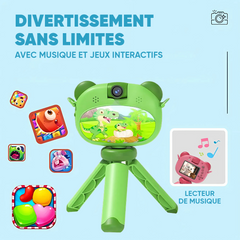 Appareil photo numérique pour enfants avec trépied, photo et vidéo avec audio