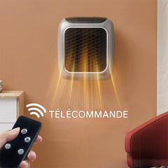Mini radiateur électrique portable 800W avec écran LED et minuterie réglable