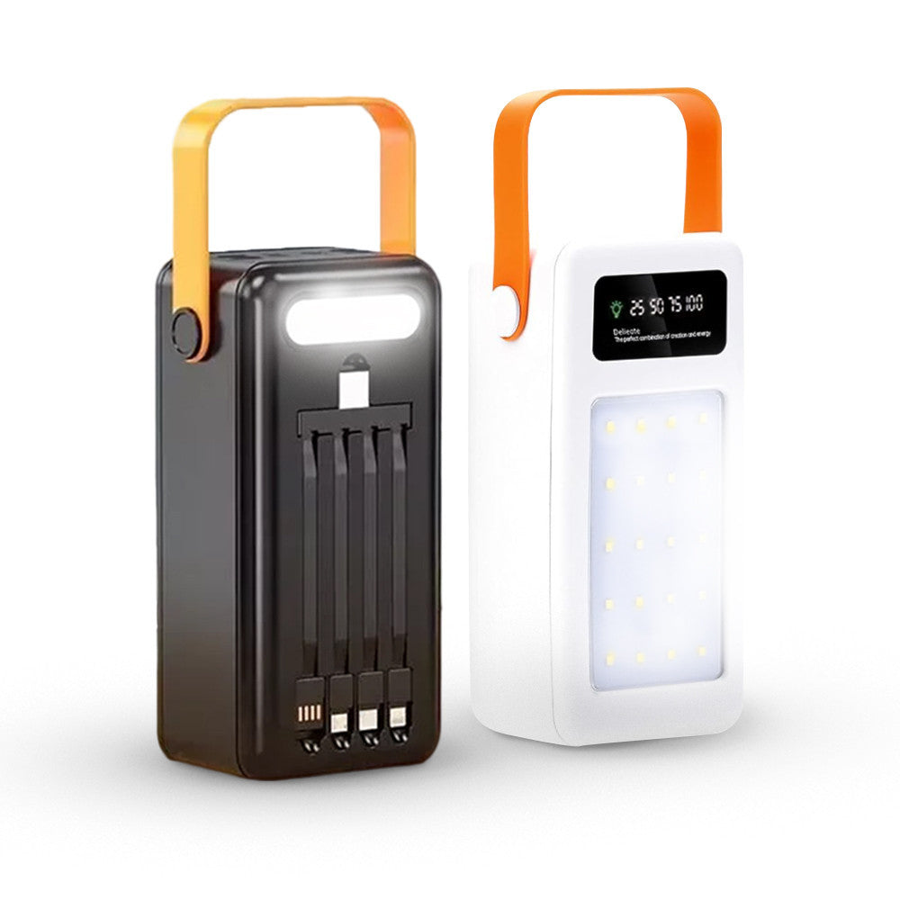 Power Bank 60000mAh avec Lumière d'Urgence, Recharge Rapide et Portable