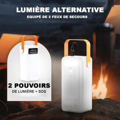 Power Bank 60000mAh avec Lumière d'Urgence, Recharge Rapide et Portable
