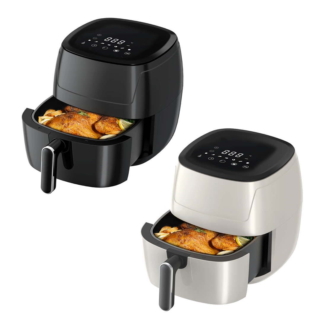 Friteuse à air 15L avec écran tactile et 7 programmes de cuisson - 1500W
