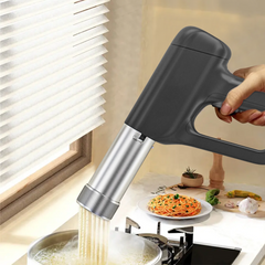 Machine à Pâtes Électrique Portable Sans Fil en Inox avec 5 Moules