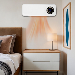 Radiateur soufflant mural 2000W avec télécommande, écran LCD et minuterie