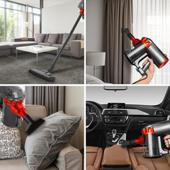 Aspirateur Cyclonique 1000W 3 en 1 Balai Électrique avec Filtre HEPA et Câble