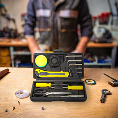 Kit d'outils multifonctions 12 pièces, mini valise portable, outils manuels
