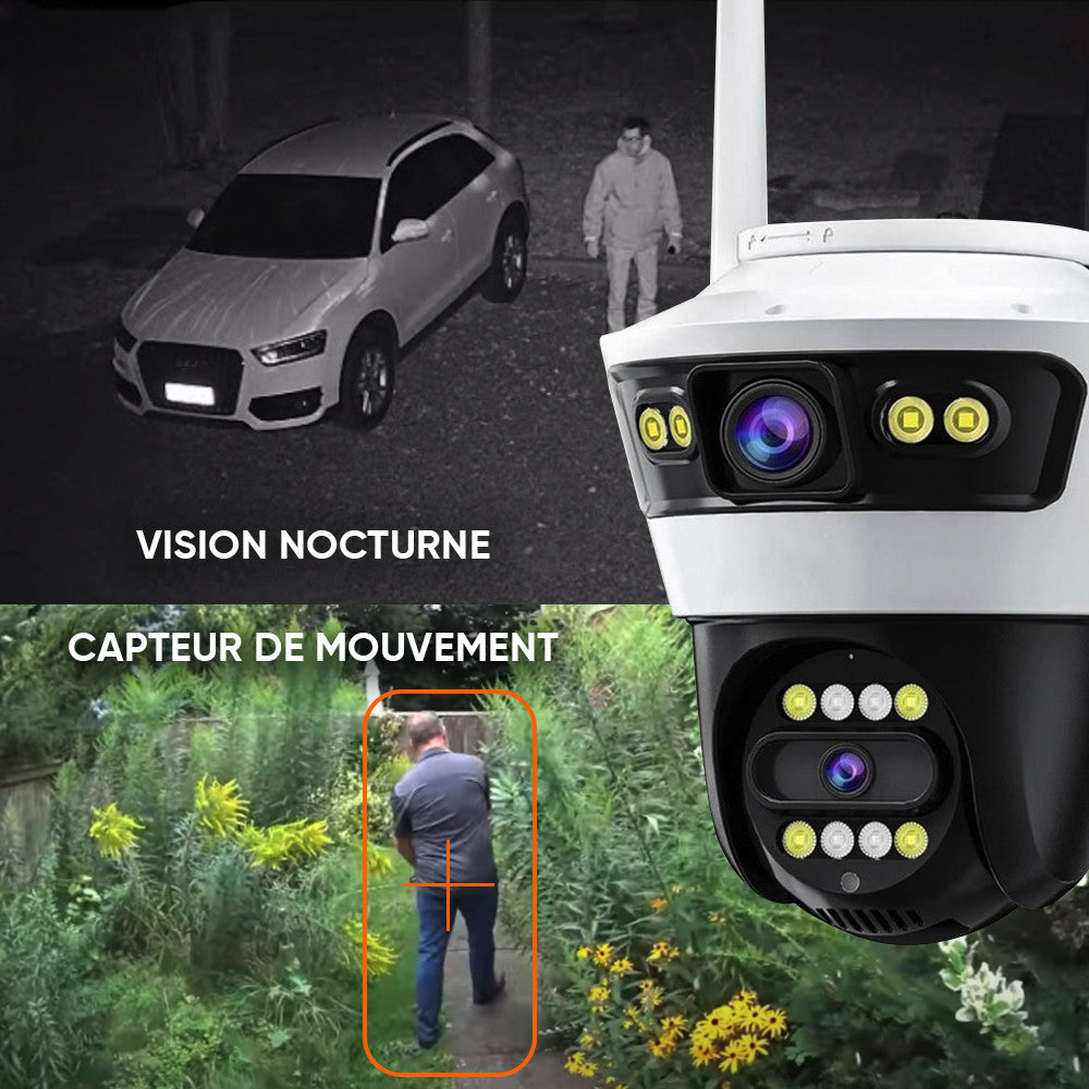 Caméra Wi-Fi de vidéosurveillance contrôle à distance alarme et protection IP66