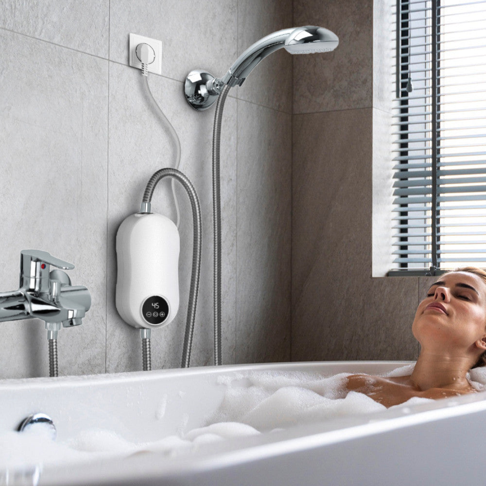 Chauffe-eau instantané électrique 3500W avec mélangeur et thermostat