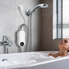 Chauffe-eau instantané électrique 3500W avec mélangeur et thermostat