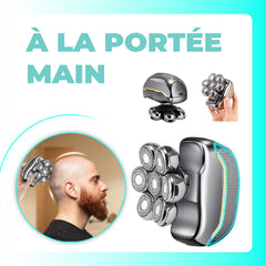 Rasoir Électrique Homme 5 en 1 Étanche, Rechargeable, Tondeuse Barbe & Cheveux