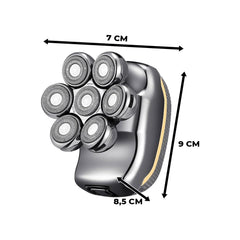 Rasoir Électrique Homme 5 en 1 Étanche, Rechargeable, Tondeuse Barbe & Cheveux