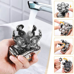 Rasoir Électrique Homme 5 en 1 Étanche, Rechargeable, Tondeuse Barbe & Cheveux
