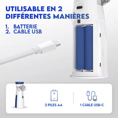 Aérosol Portable Silencieux Rechargeable à Ultrasons avec Masques