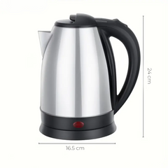 Bouilloire Électrique 1500W – Capacité 1,8 L en Acier avec Base Pivotante