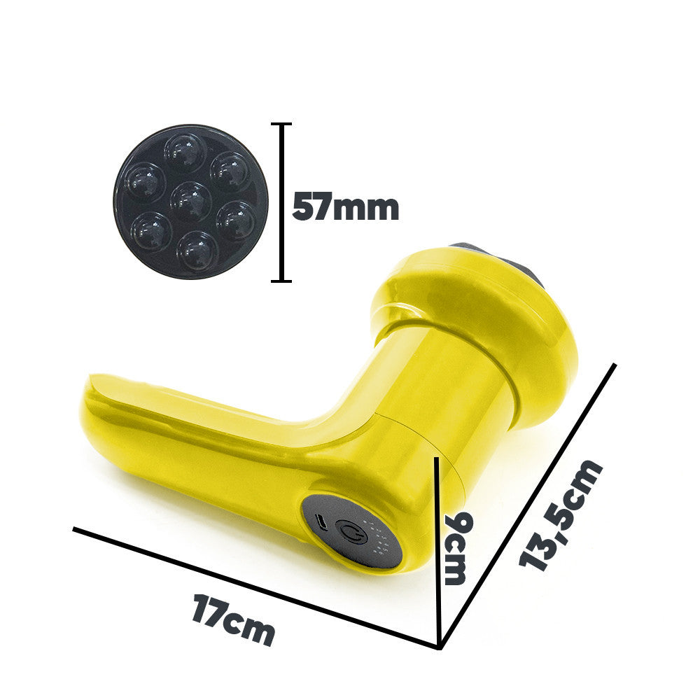 Masseur Corporel Électrique Rechargeable avec 4 Têtes et Vibration Réglable