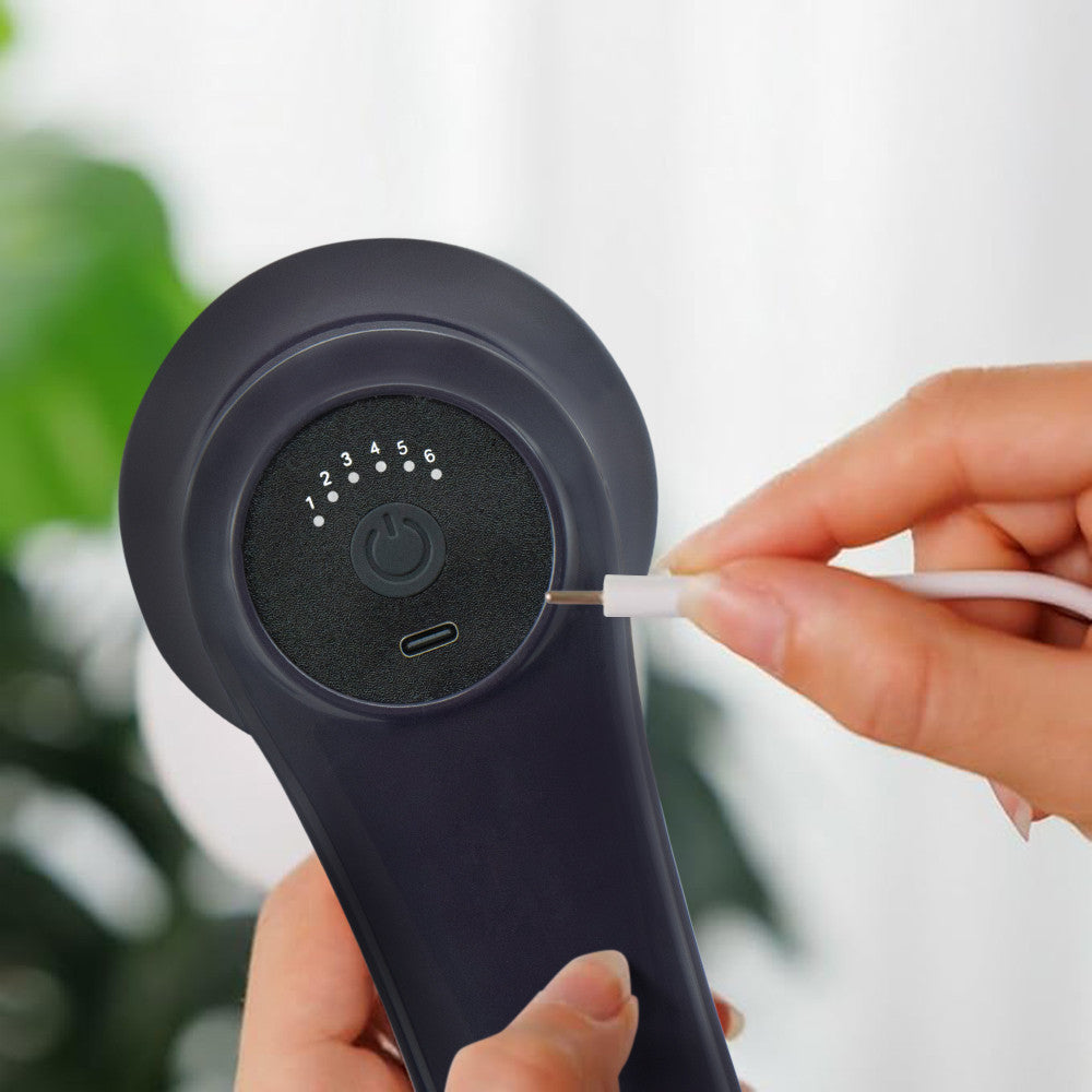 Masseur Corporel Électrique Rechargeable avec 4 Têtes et Vibration Réglable