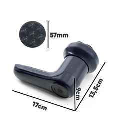 Masseur Corporel Électrique Rechargeable avec 4 Têtes et Vibration Réglable
